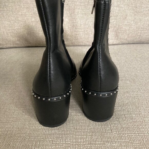 Dolce Vita Black Leather Ankle Boots Size 9 - Picture 3 of 3